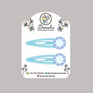 Etiqueta para clip de cabello